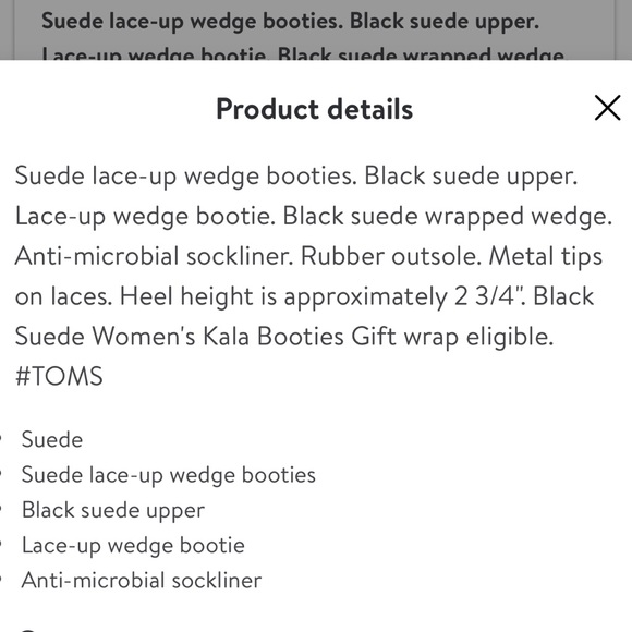 Tom’s Kala Suede Wedge Booties - Picture 9 of 9